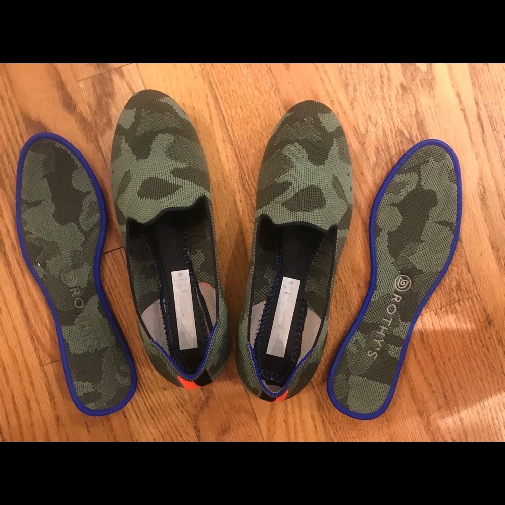 Rothy’s size 8 Camo Loafers